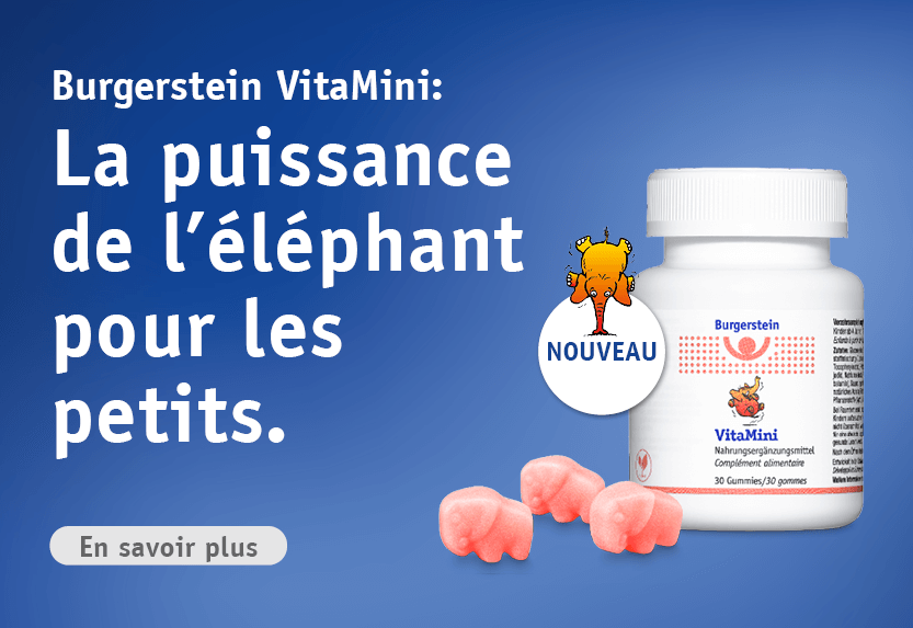 Burgerstein VitaMini: La puissance de l'éléphant pour les enfants. En savoir plus