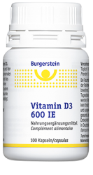 Burgerstein Vitamin D3 600 IE » Micronutriments de Burgerstein Vitamine